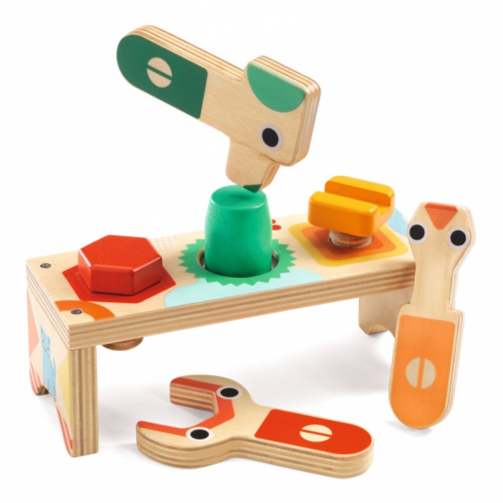 Djeco Bricolou Wooden Work Bench Toy
